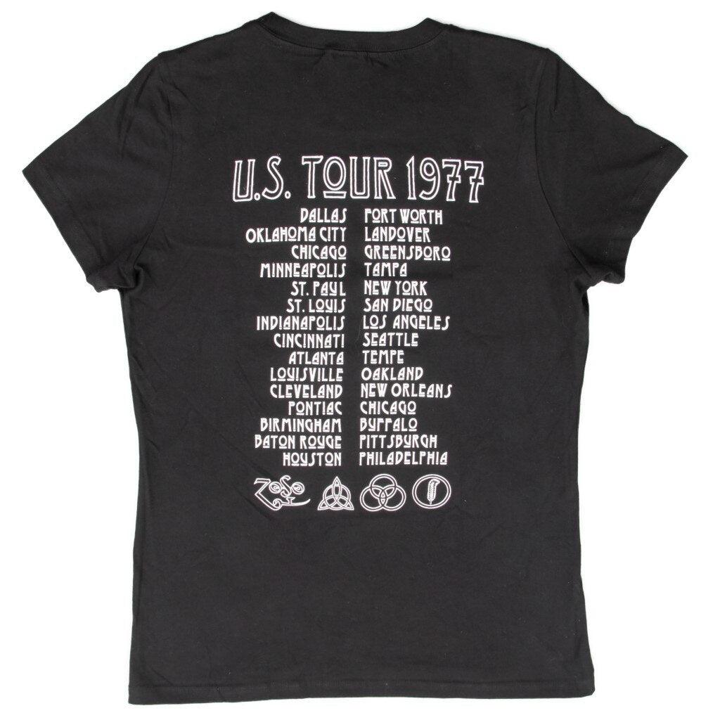 Led Zeppelin 1977 American Tour Juniors T-shirt-tvso
