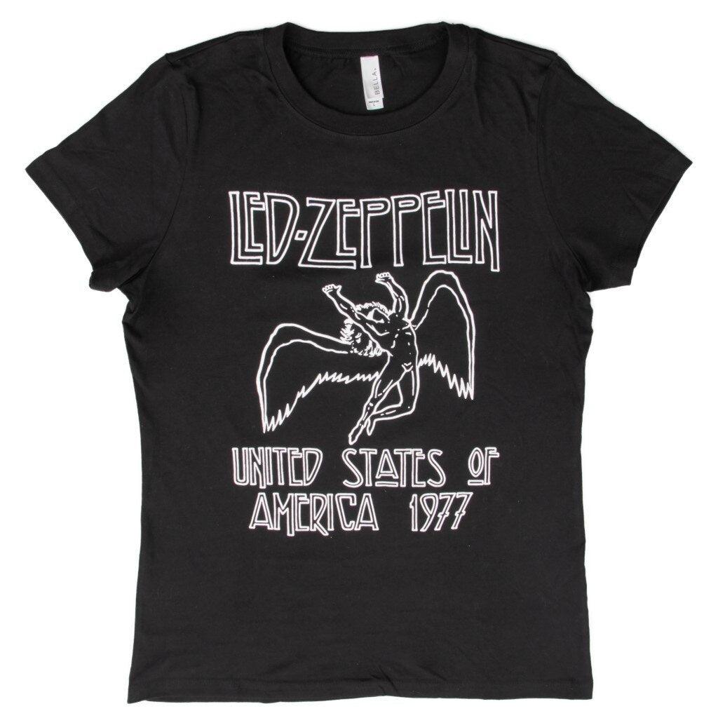 Led Zeppelin 1977 American Tour Juniors T-shirt-tvso
