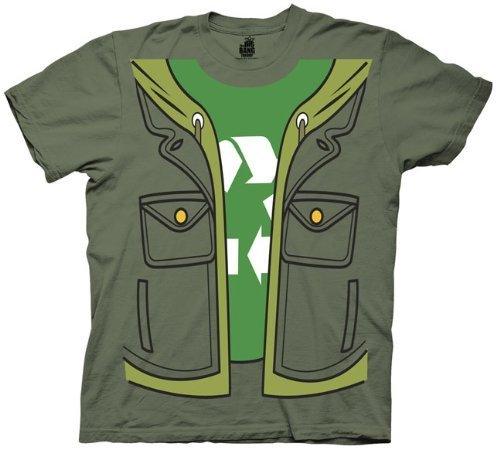 Leonard Hofstadter Costume Adult Olive Green T-Shirt-tvso