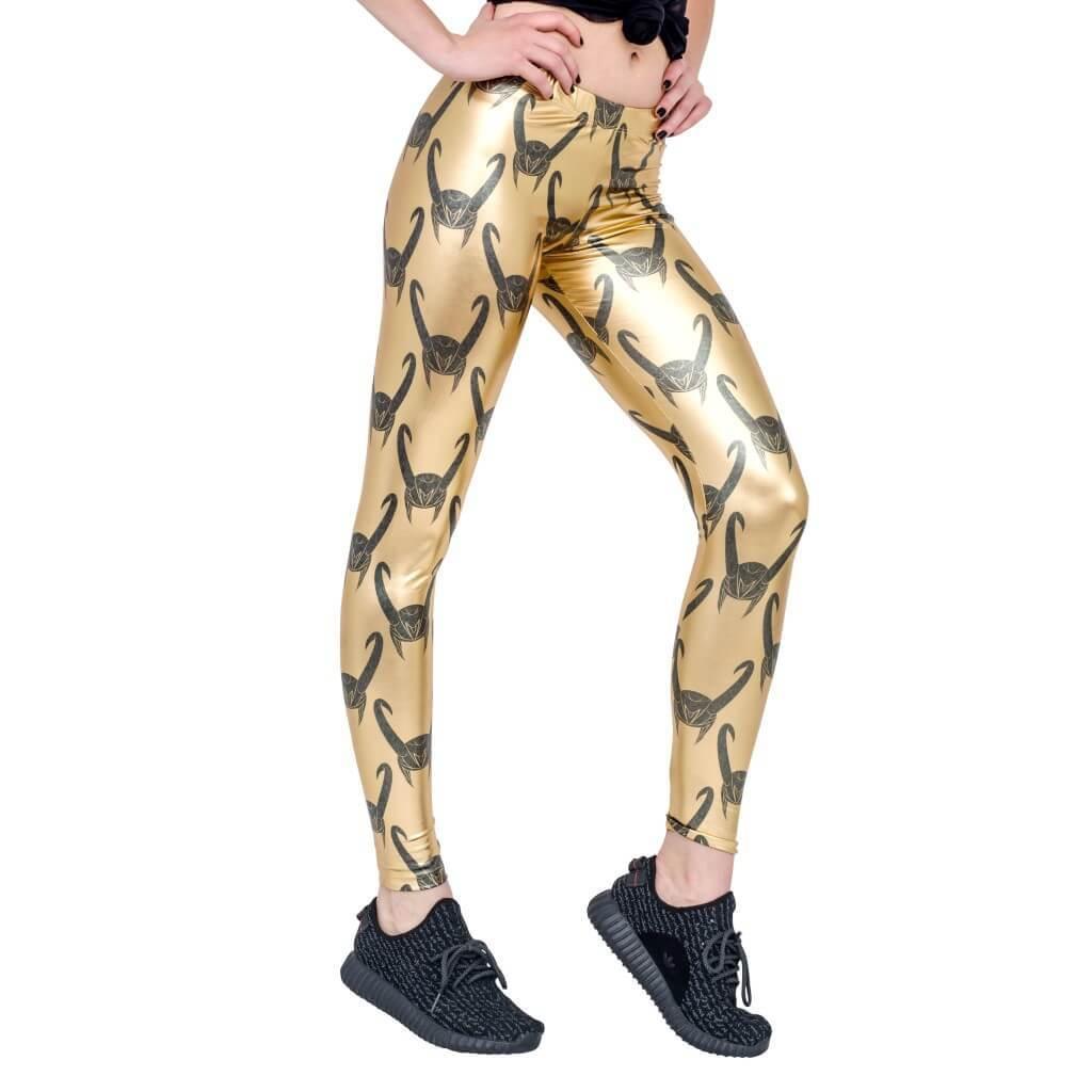Loki All Over Helmet Print Leggings-tvso
