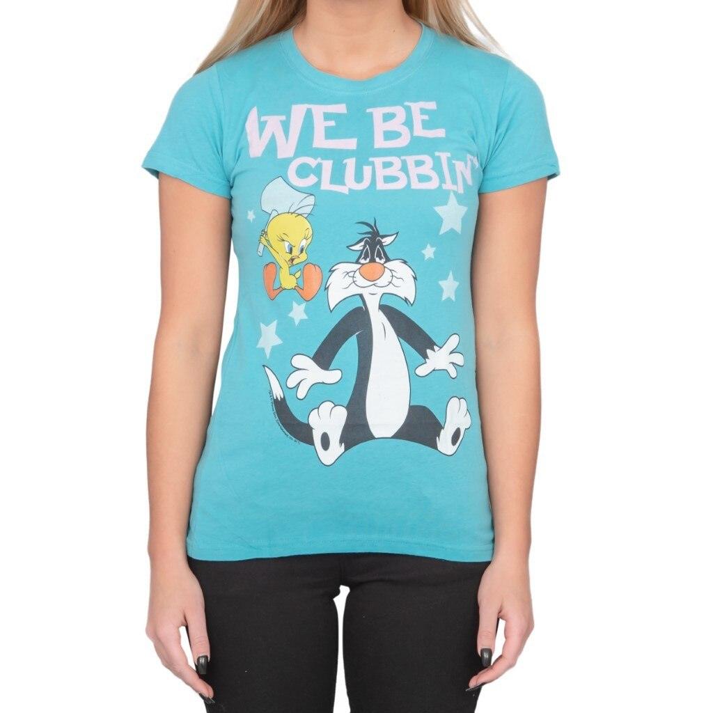 Looney Tunes We Be Clubbin' Sylvester And Tweety T-Shirt-tvso