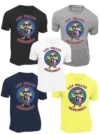 Breaking Bad Licenza Ufficiale Los Pollos Hermanos Maglietta (H.Grigio Breaking Bad Licenza Ufficiale Los Pollos Hermanos Maglietta (H.Grigio