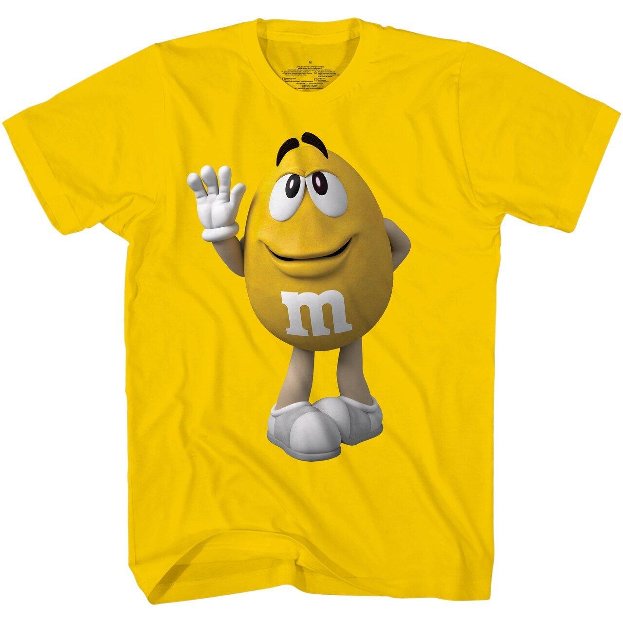 M&M's Candy Character Face Adult T-Shirt - TVStoreOnline