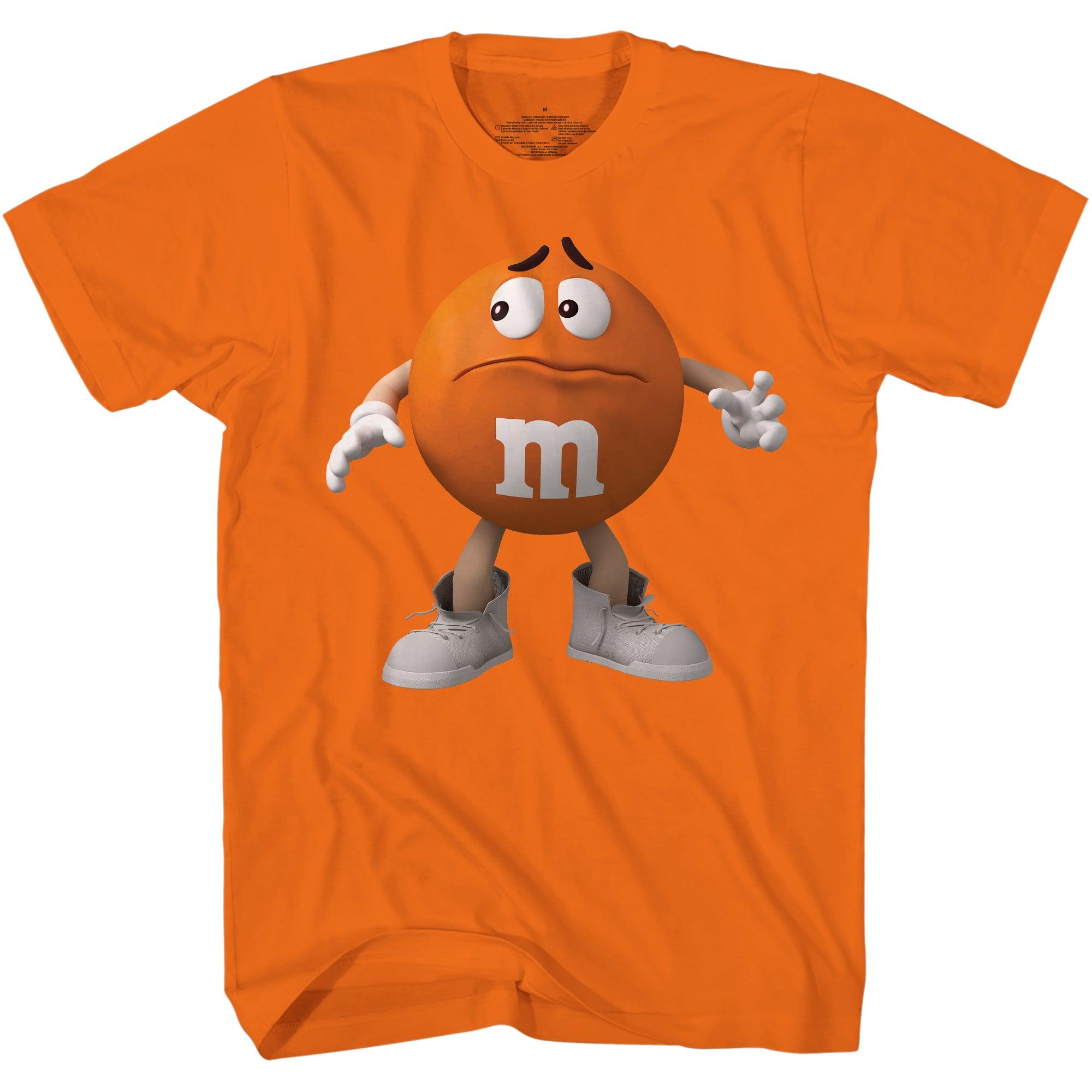 M&M's Candy Character Face Adult T-Shirt - TVStoreOnline