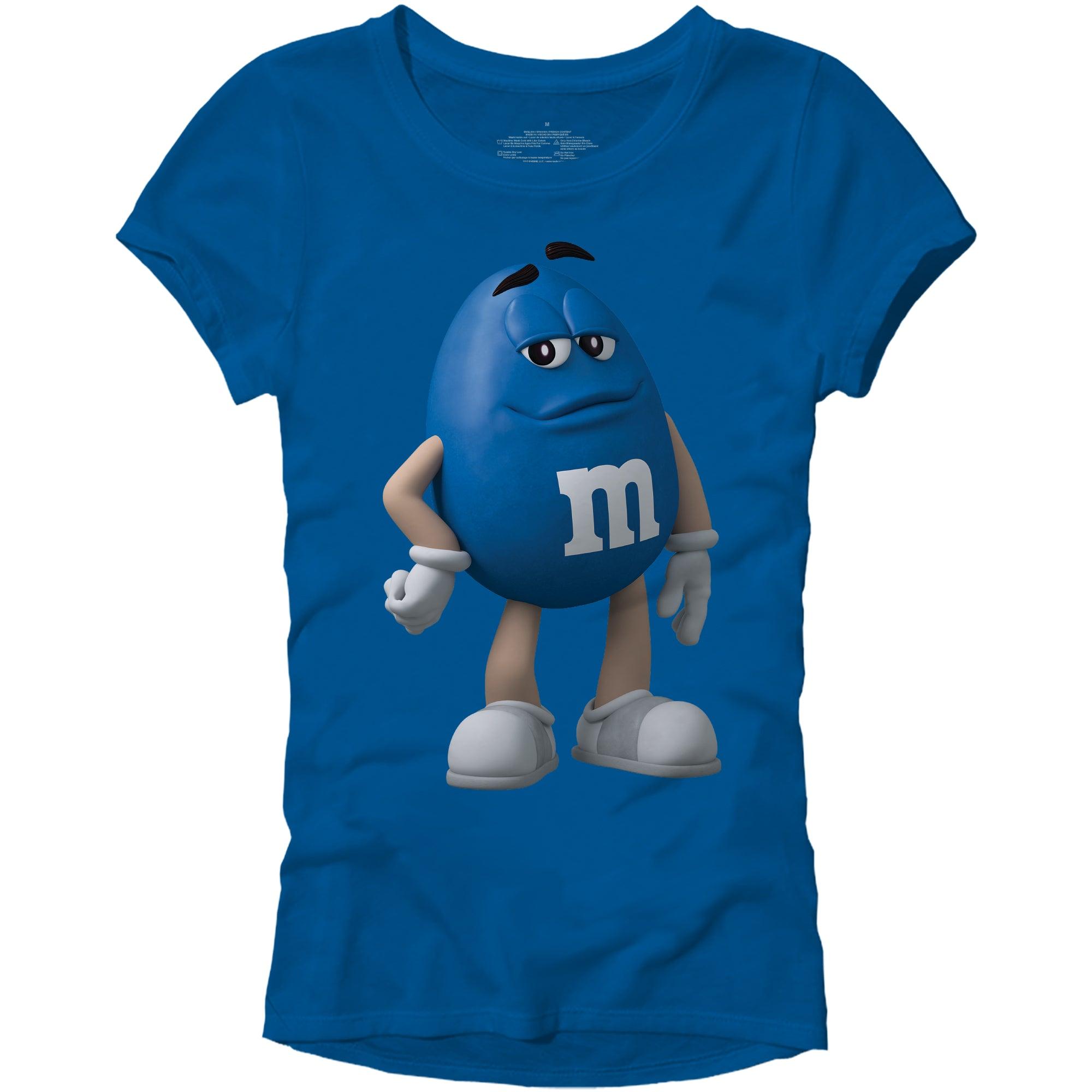 M&M's Candy Character Face Juniors T-Shirt - TVStoreOnline