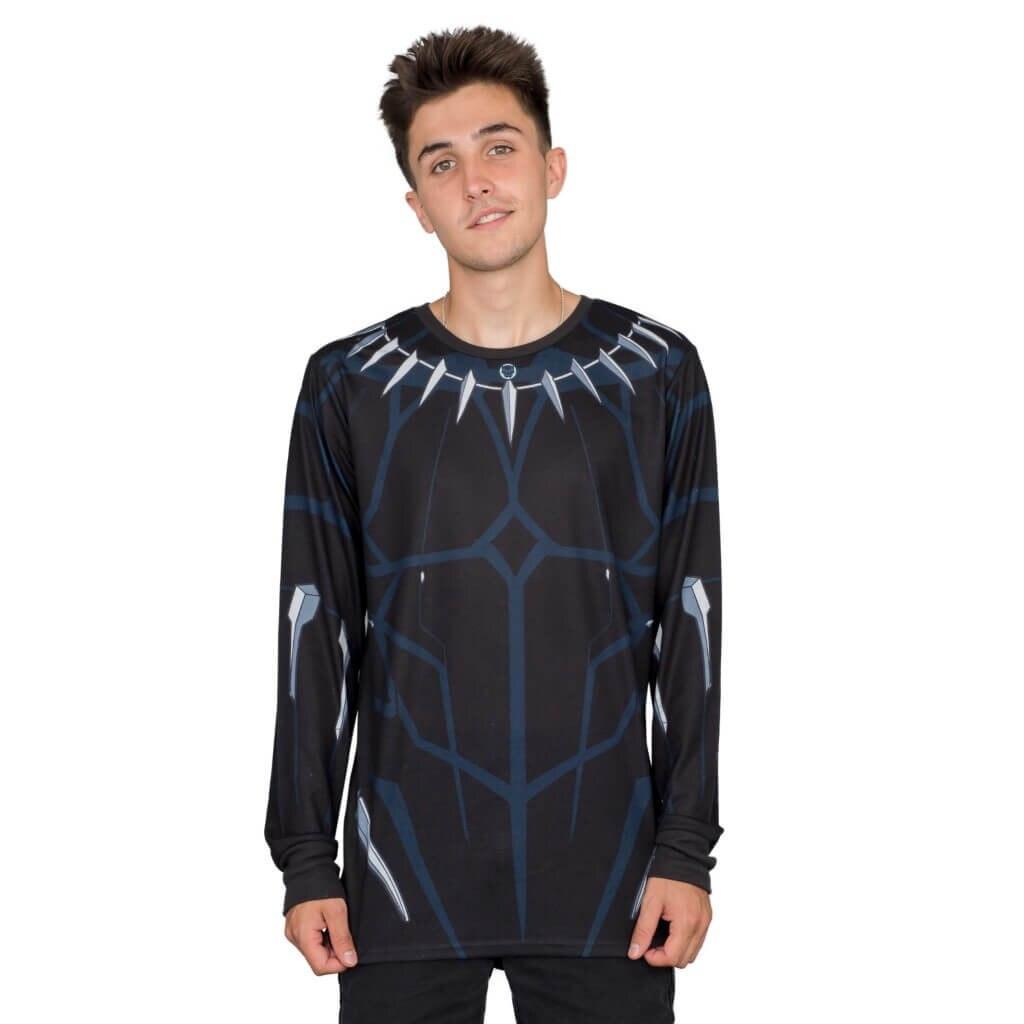 Marvel Comics Black Panther Long Sleeve T-shirt-tvso