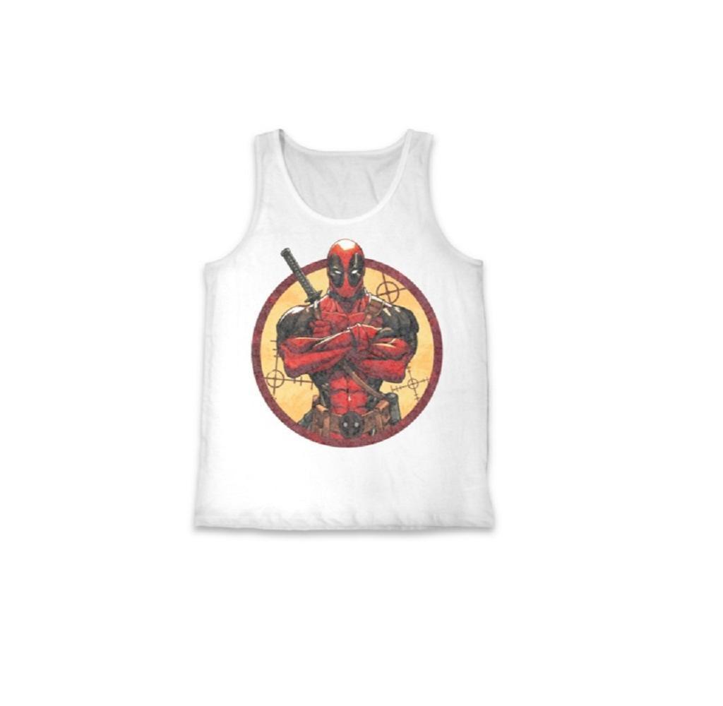 Marvel Comics Deadpool Bullseye Tank Top-tvso