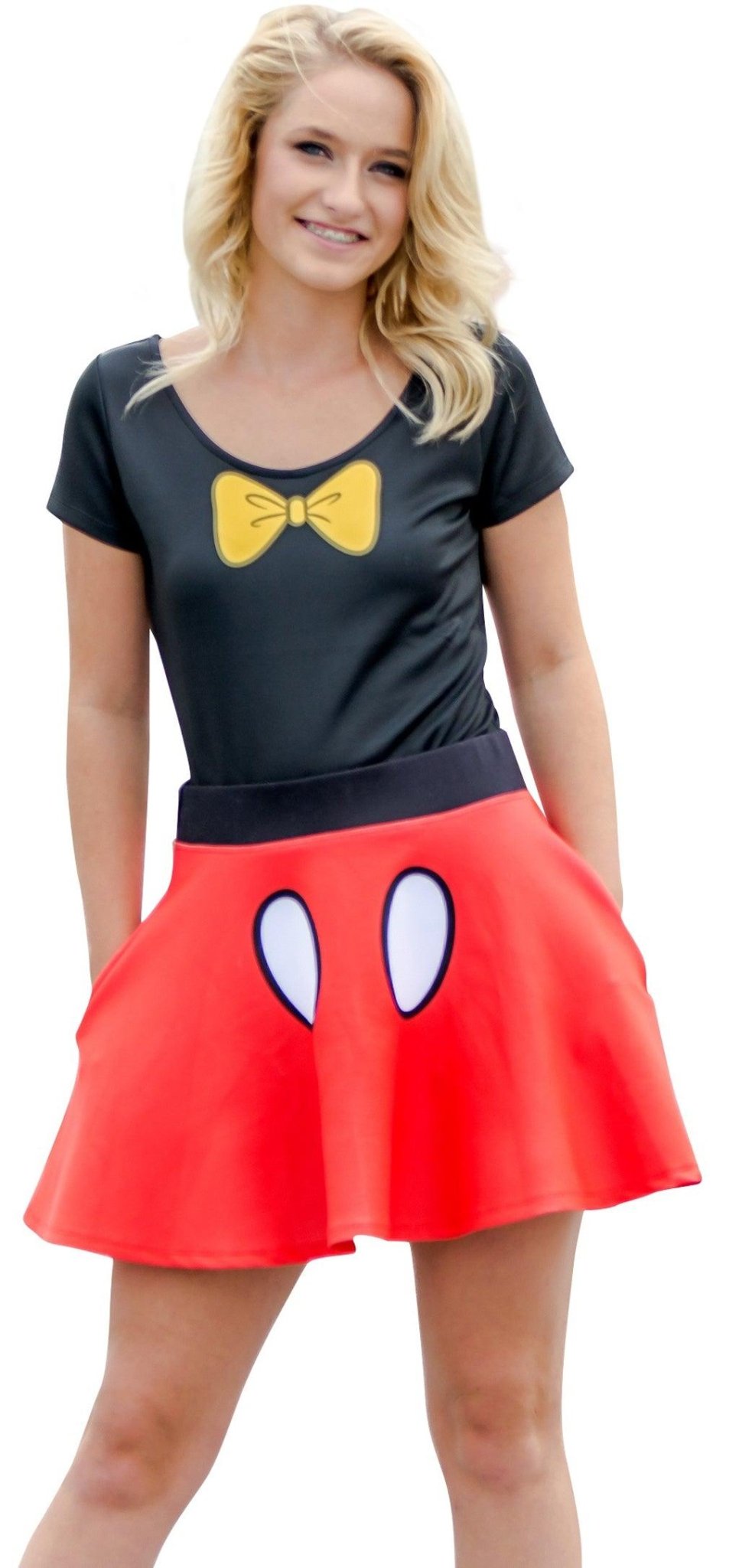 Minnie Mouse Bodysuit & Skirt Halloween Cosplay Costume Set - TVStoreOnline
