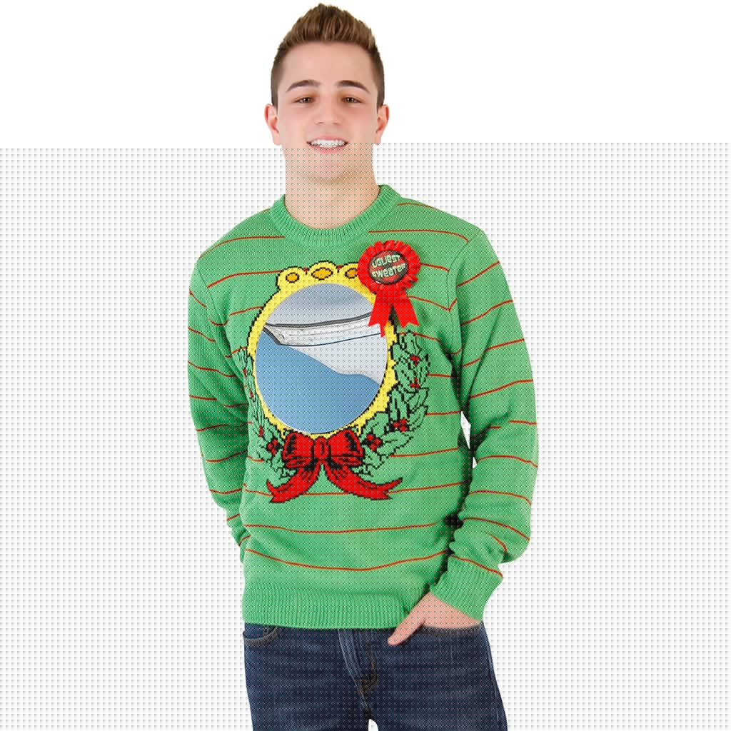 Mirror Ugliest Sweater Award Ugly Christmas Xmas Sweater-tvso