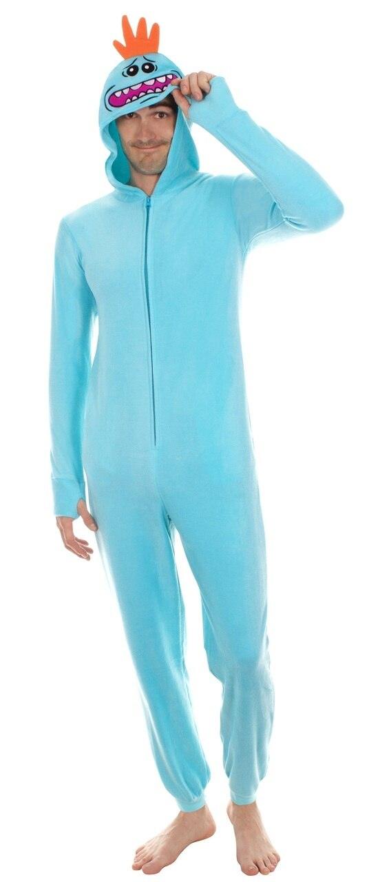 Mr. Meeseeks Onesie with Butt Flap-tvso