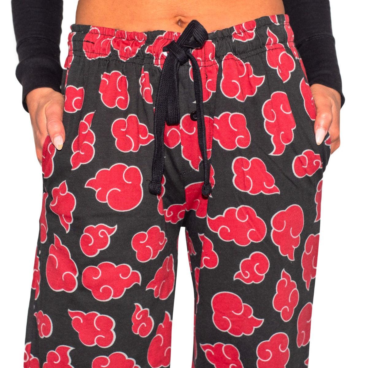 Naruto Shippuden Akatsuki Cloud Adult Sleep Pajama Pants - TVStoreOnline