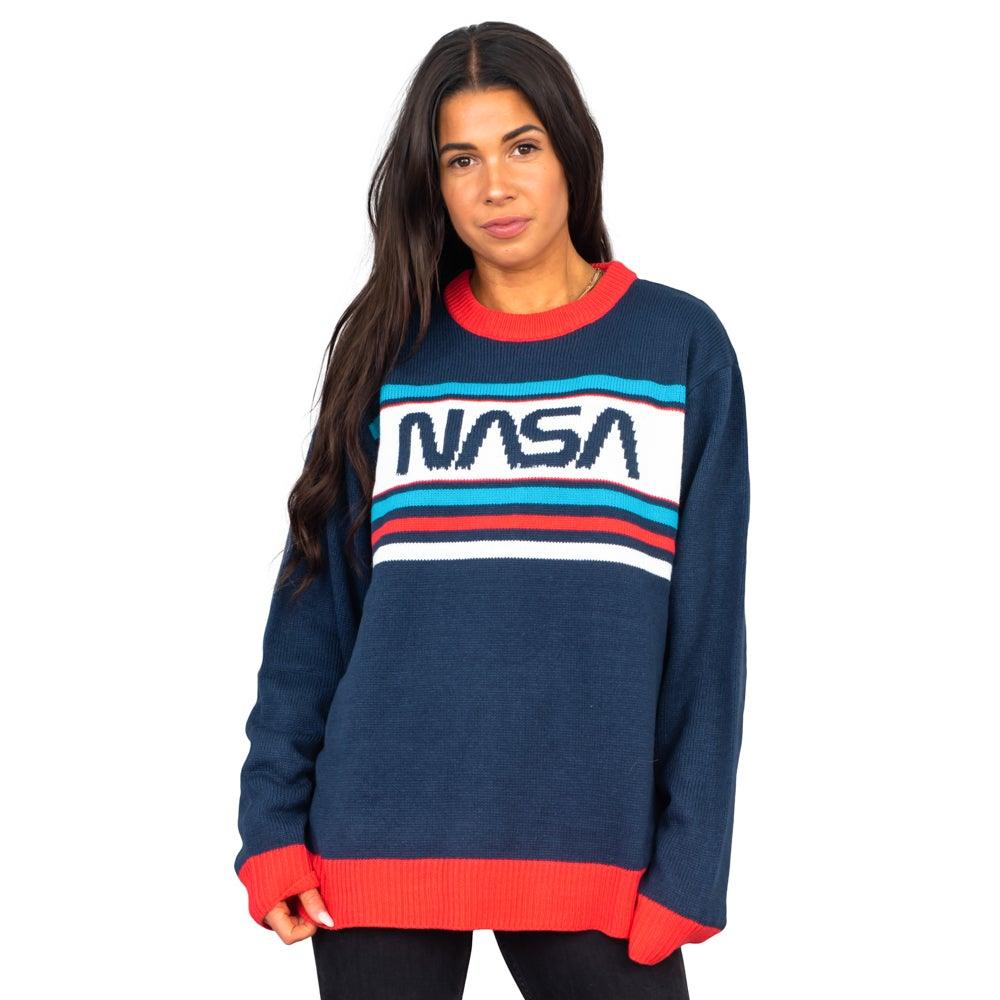 NASA Log 1980s Style Unisex Ugly Christmas Sweater - TVStoreOnline