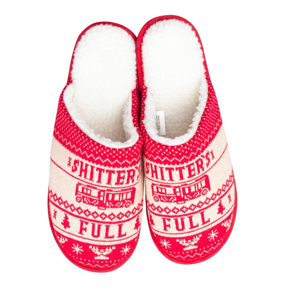 National Lampoon Christmas Vacation Shitter's Full Slippers - TVStoreOnline