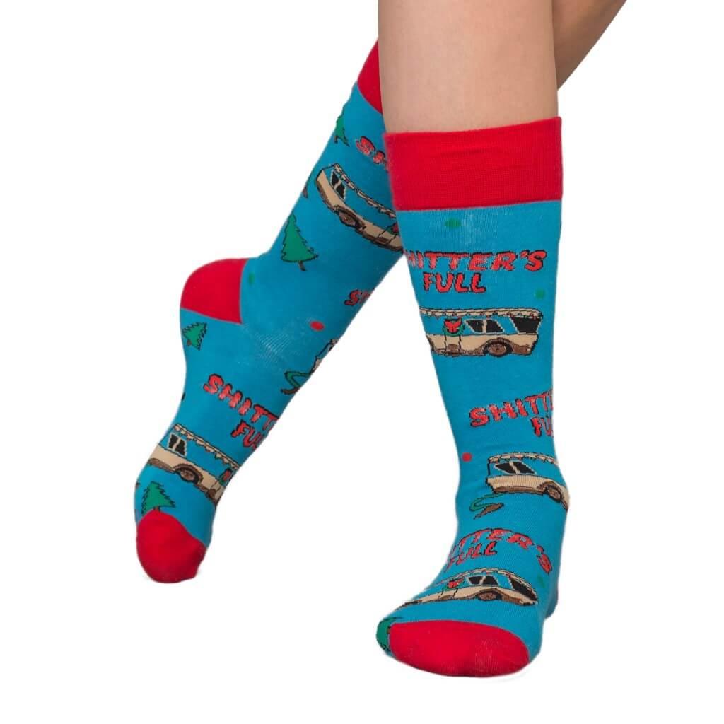 National Lampoon's Vacation Bathroom's All Full Ugly Christmas Socks - TVStoreOnline