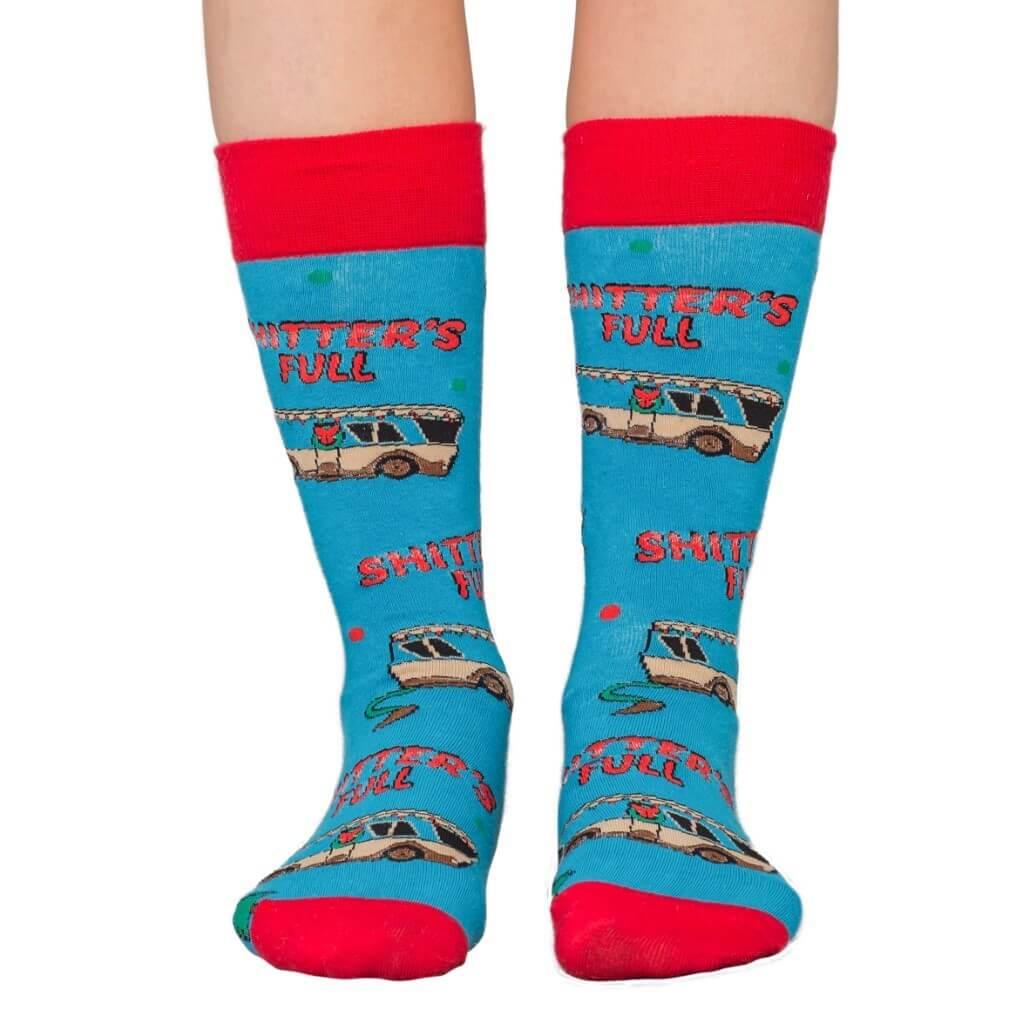 National Lampoon's Vacation Bathroom's All Full Ugly Christmas Socks - TVStoreOnline