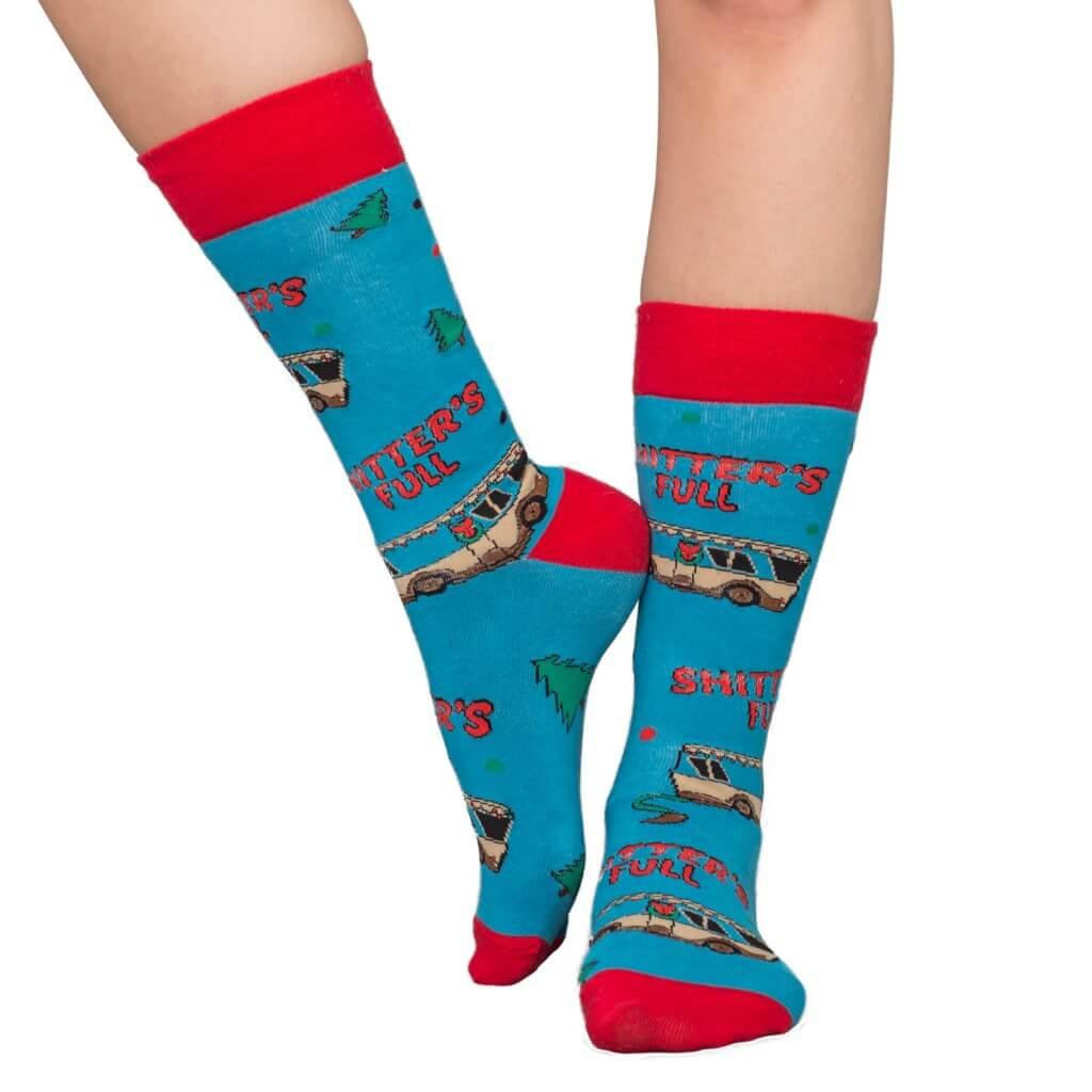 National Lampoon's Vacation Bathroom's All Full Ugly Christmas Socks - TVStoreOnline