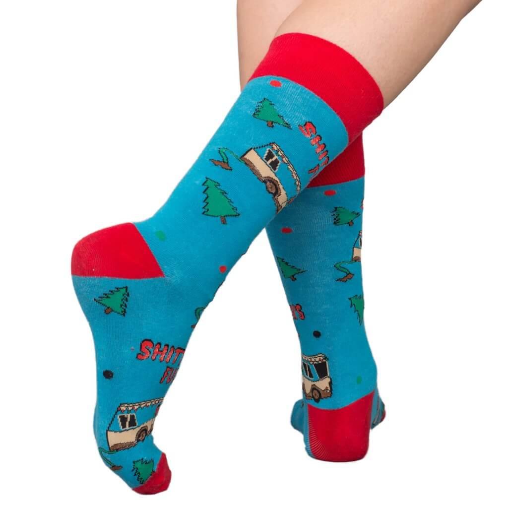National Lampoon's Vacation Bathroom's All Full Ugly Christmas Socks - TVStoreOnline