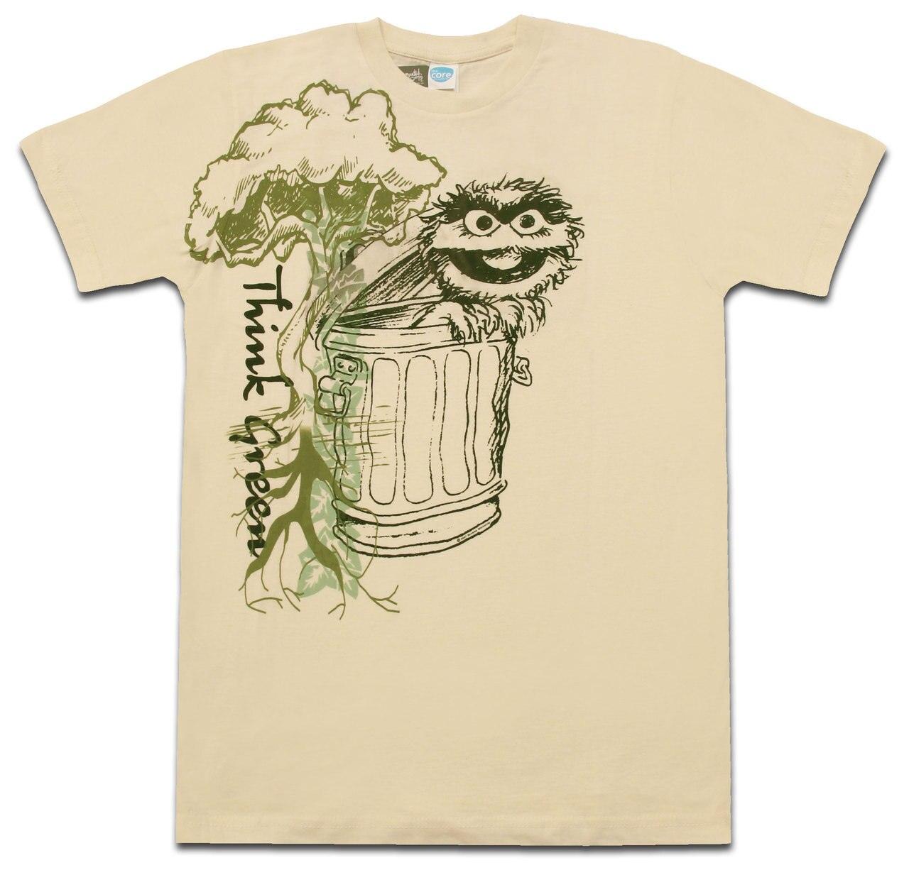 Oscar the Grouch THINK GREEN T-shirt-tvso