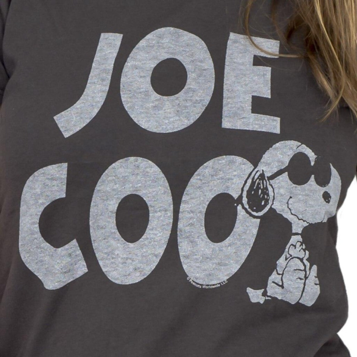 Peanuts Joe Cool Snoopy Juniors T-Shirt-tvso
