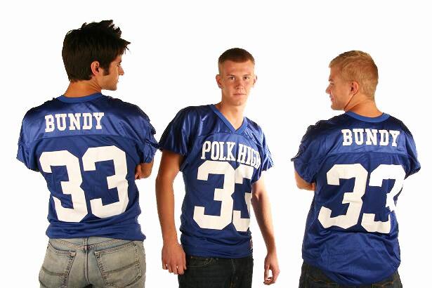 Polk High 33 Officially Licensed Youth Distressed Football Jersey-tvso