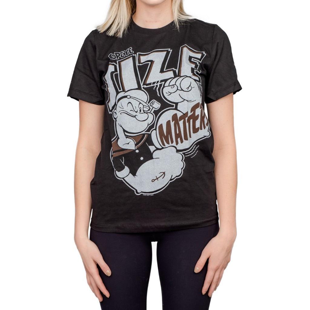 Popeye Size Matters Big Arms T-shirt-tvso