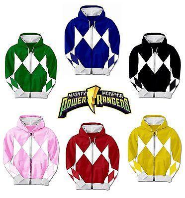 Power Rangers Costume Hoodie Sweatshirt-tvso