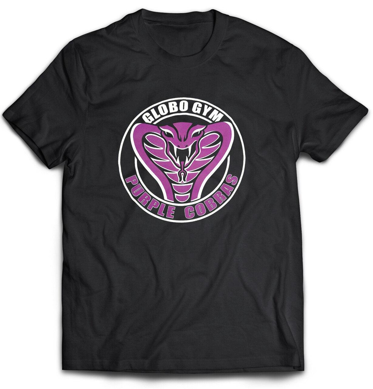 Purple Cobras Black T-Shirt-tvso