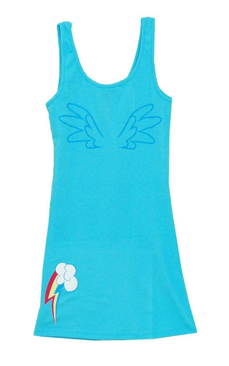 Rainbow Dash Big Face Tank Dress-tvso
