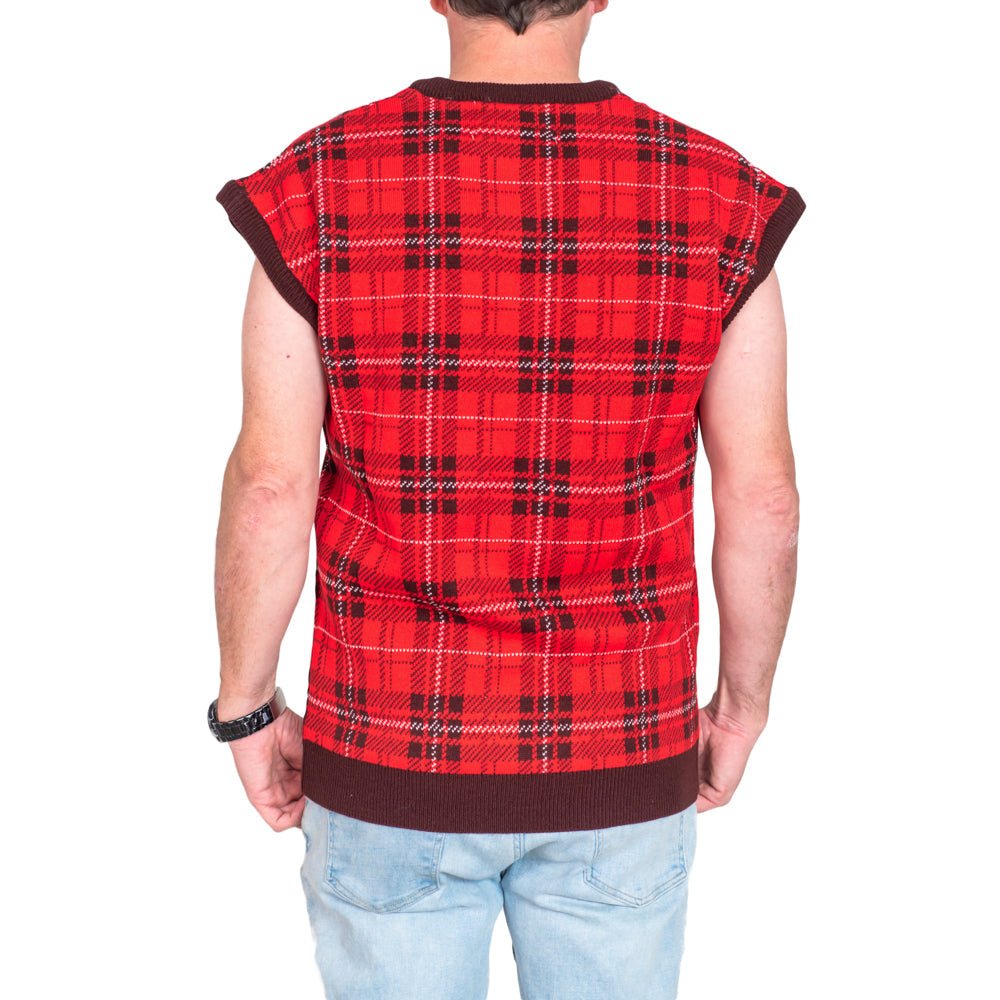 Removeable Sleeves Reindeer Antlers and Nose Ugly Christmas Sweater Vest - TVStoreOnline