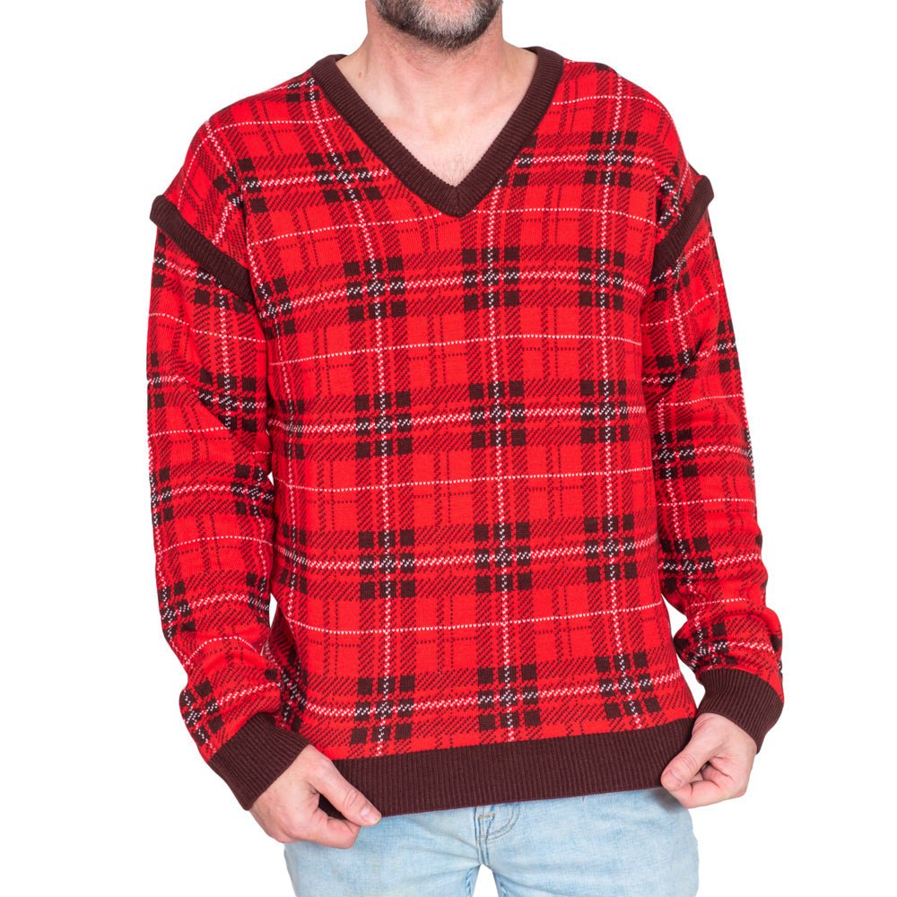 Removeable Sleeves Reindeer Antlers and Nose Ugly Christmas Sweater Vest - TVStoreOnline