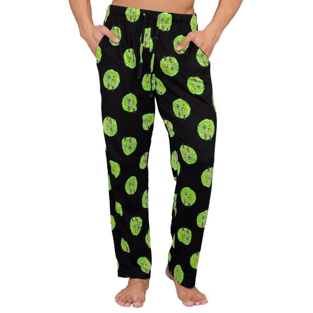 Rick and Morty Portal T-Shirt and Lounge Pants Pajama Set-tvso