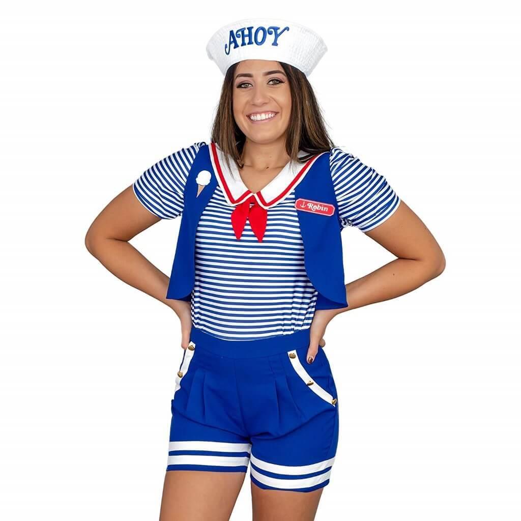 Robin Ahoy Sailor Halloween Costume Cosplay Set-tvso
