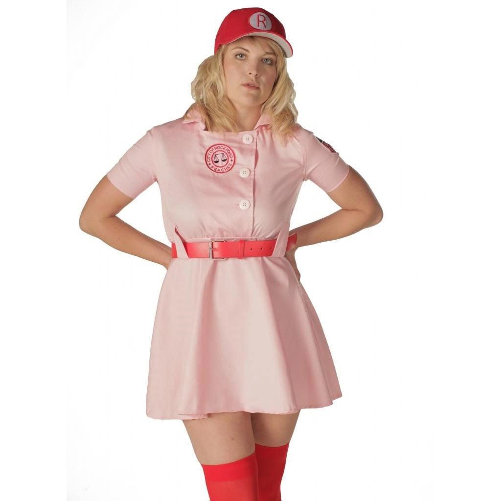 Rockford Peaches AAGPBL Baseball Costume Dress-tvso
