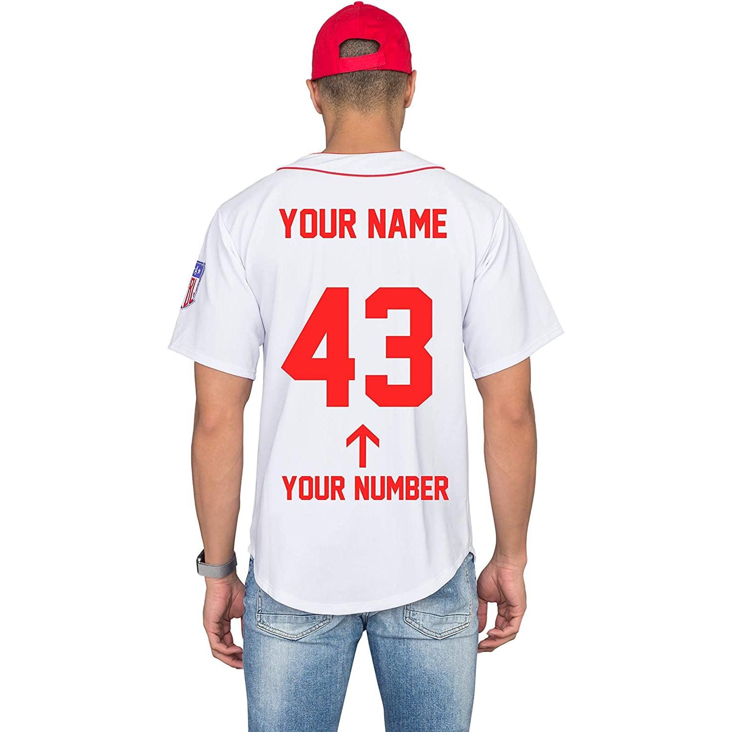 Rockford Peaches AAGPBL Baseball Mens Costume Jersey & Hat - TVStoreOnline