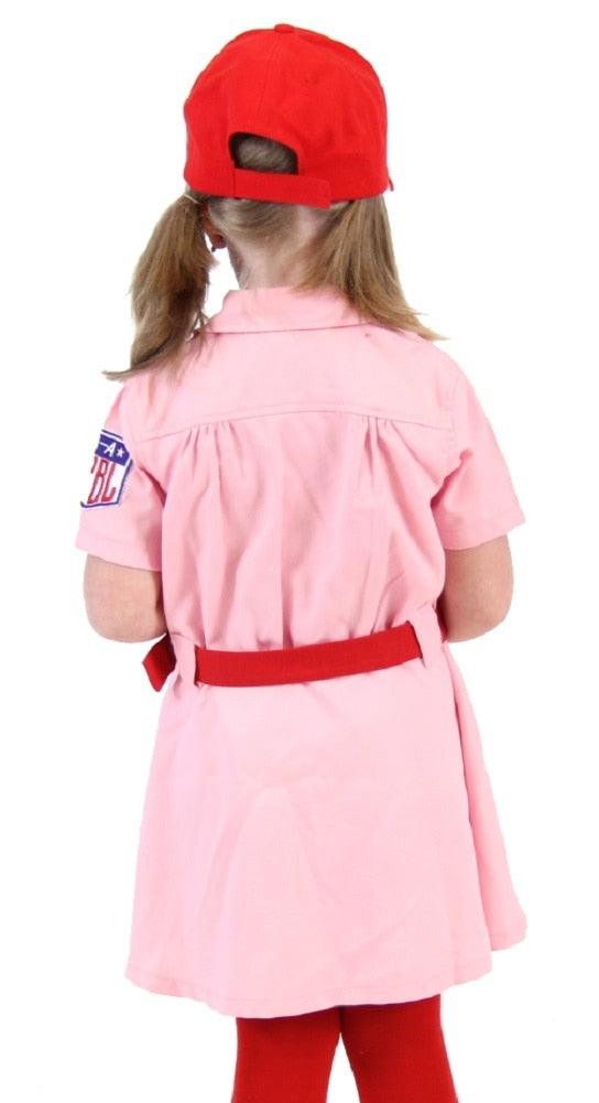 Rockford Peaches Pink Baseball Girls Costume Dress-tvso