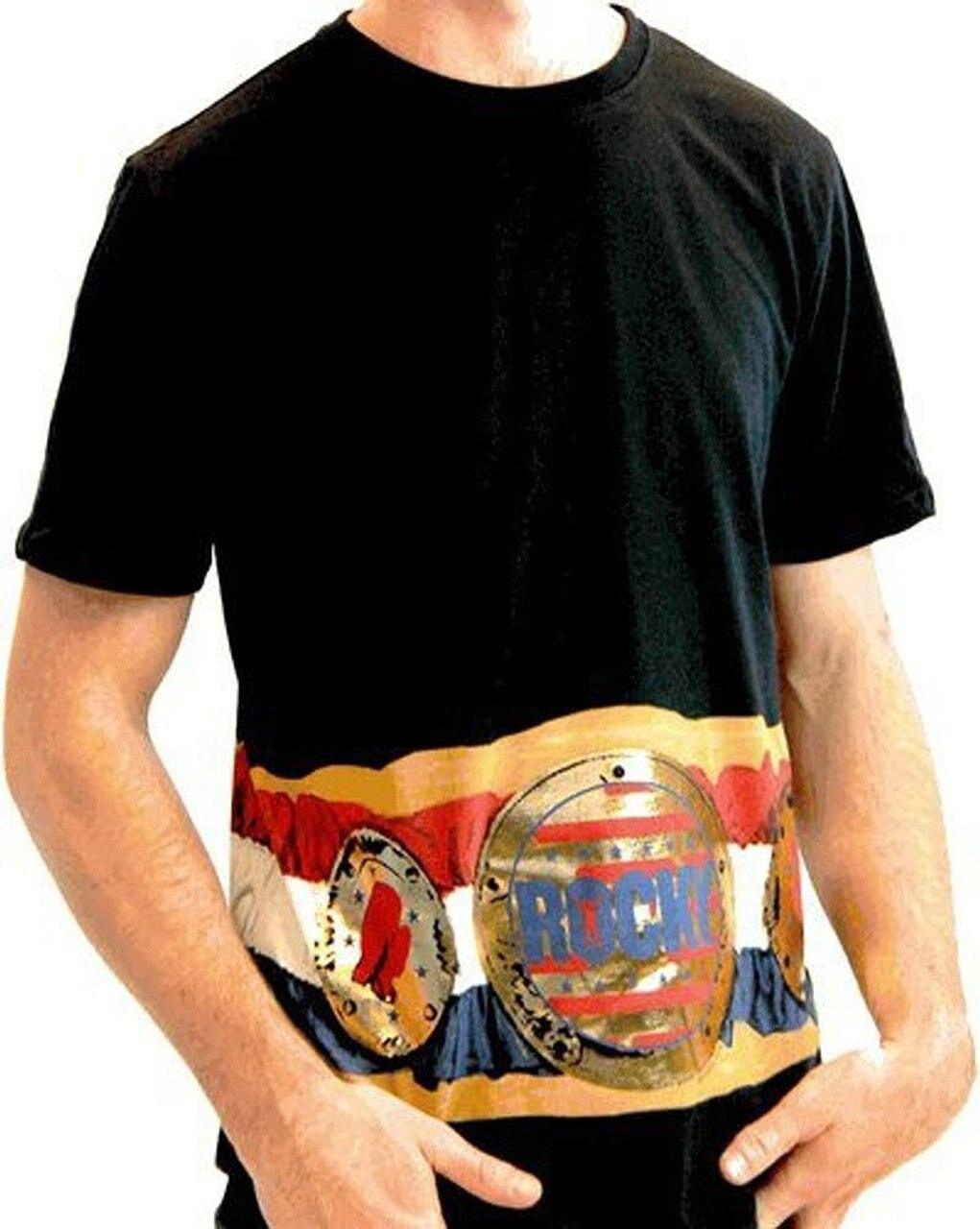 Rocky Balboa Championship Belt on Waist T-shirt-tvso