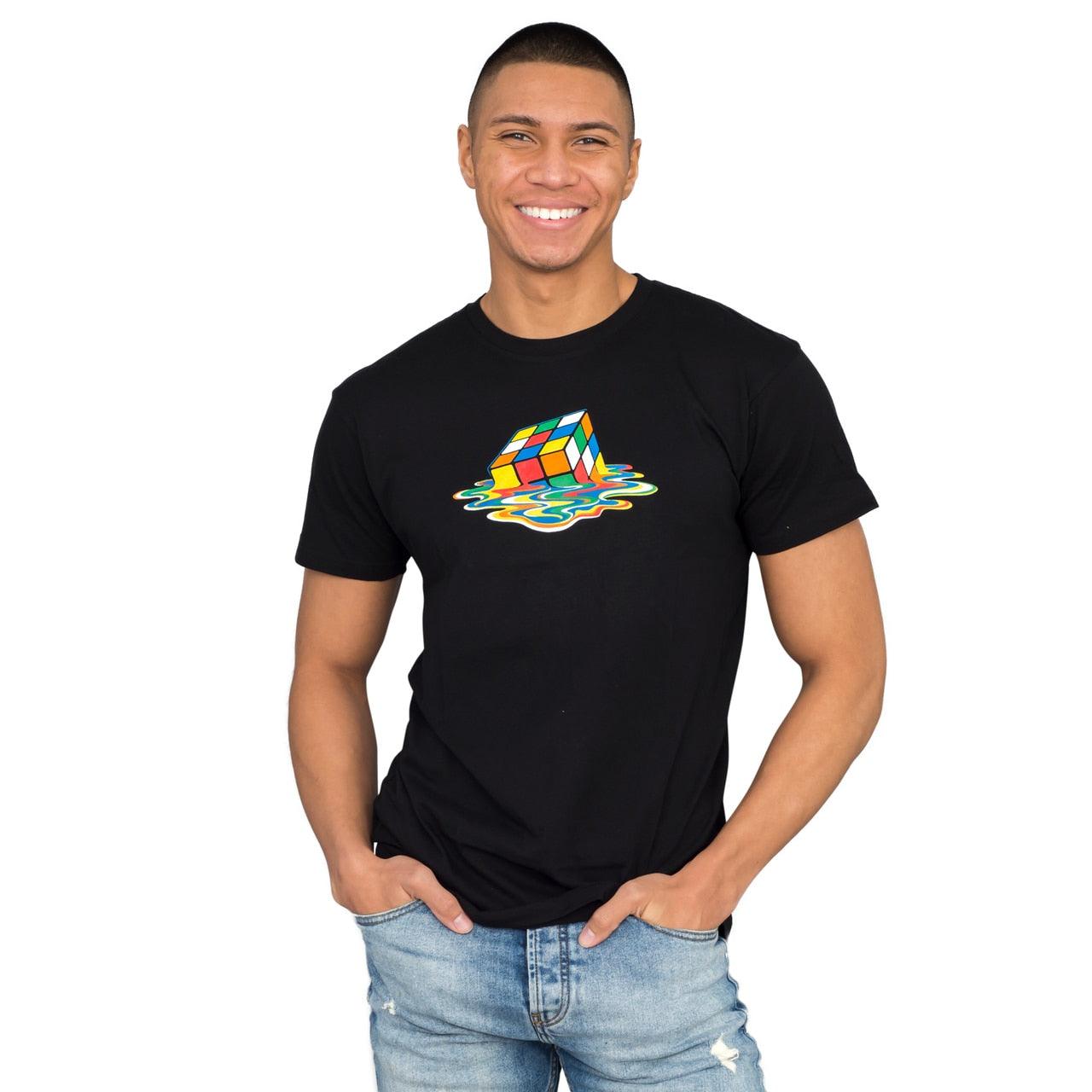 Rubik's Cube Melting Sheldon Cooper T-shirt-tvso