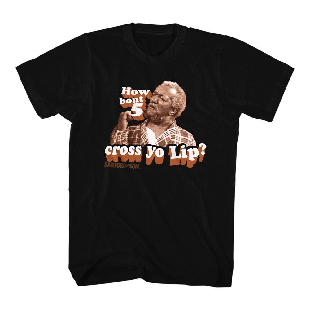 Sanford and Son How Bout 5 Cross Yo Lip T-shirt-tvso