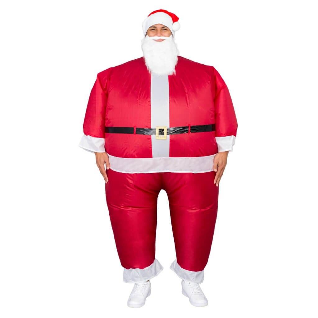 Santa Claus Inflatable Chub Suit® Costume With Beard and Hat-tvso
