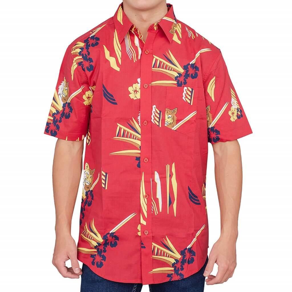 Scarface Tony Montana Hawaiian Adult Costume Button Up Shirt-tvso