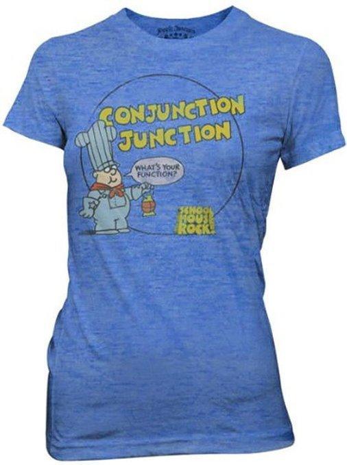 Schoolhouse Rock Conjunction Junction T-shirt-tvso