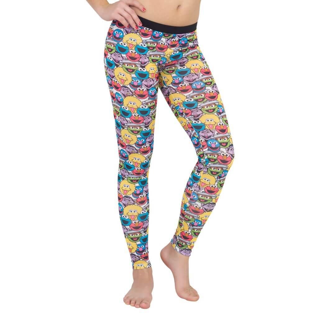 Sesame Street Character Heads Leggings-tvso
