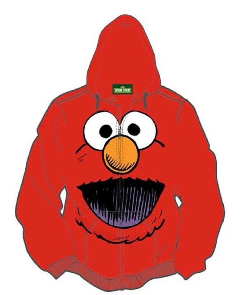 Sesame Street Elmo Hoodie Sweatershirt Jacket-tvso