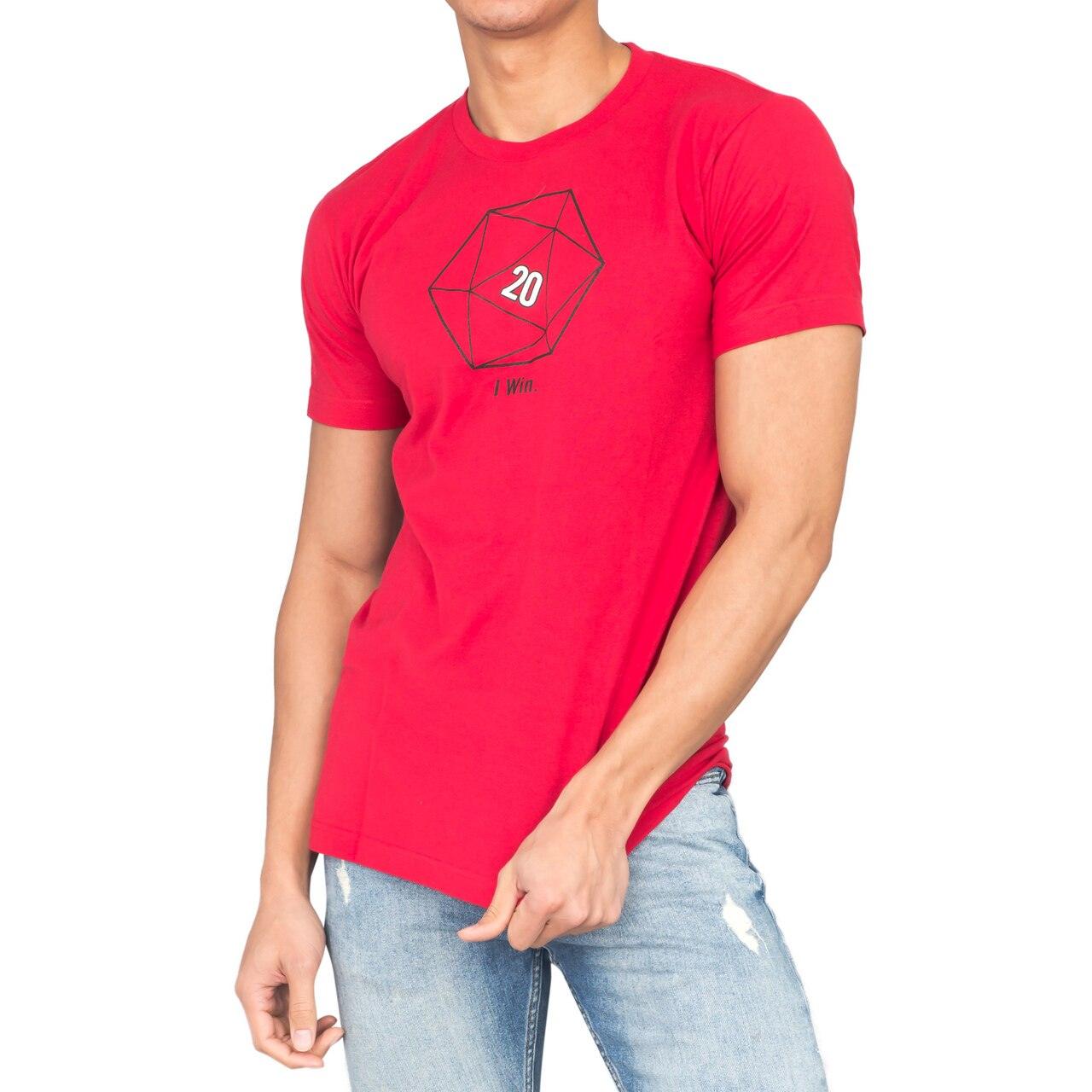 Sheldon Cooper 20 Sided Dice D20 Adult Red T-shirt-tvso