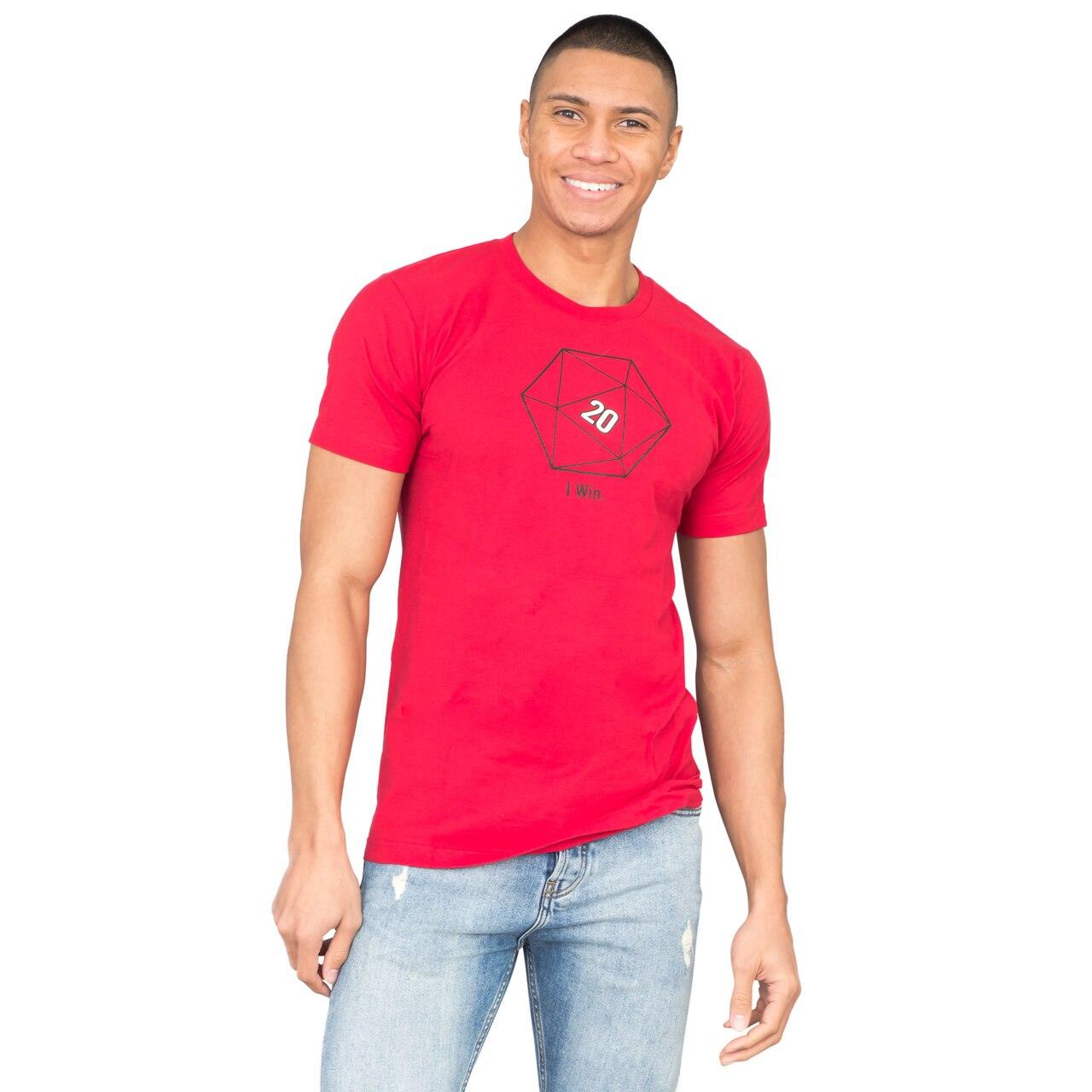 Sheldon Cooper 20 Sided Dice D20 Adult Red T-shirt-tvso