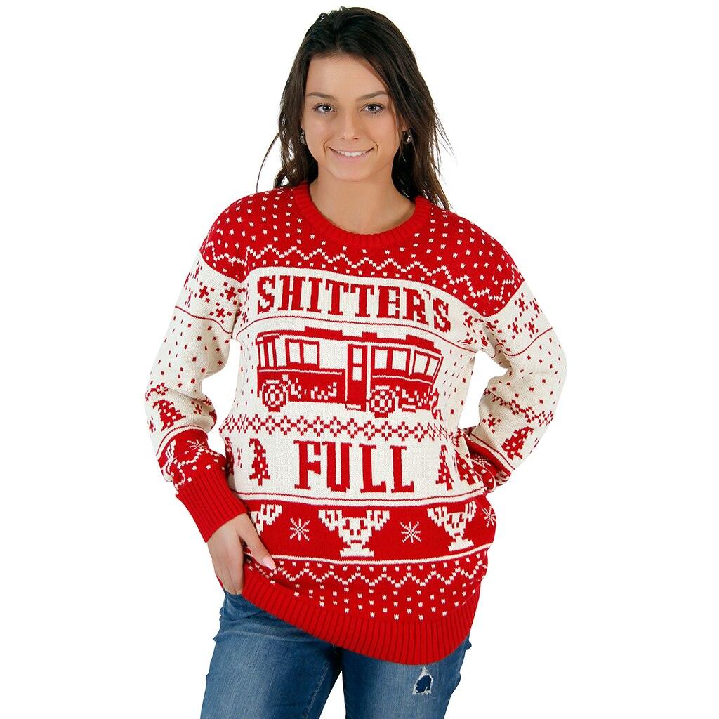 Shitter's Full Ugly Christmas Sweater-tvso