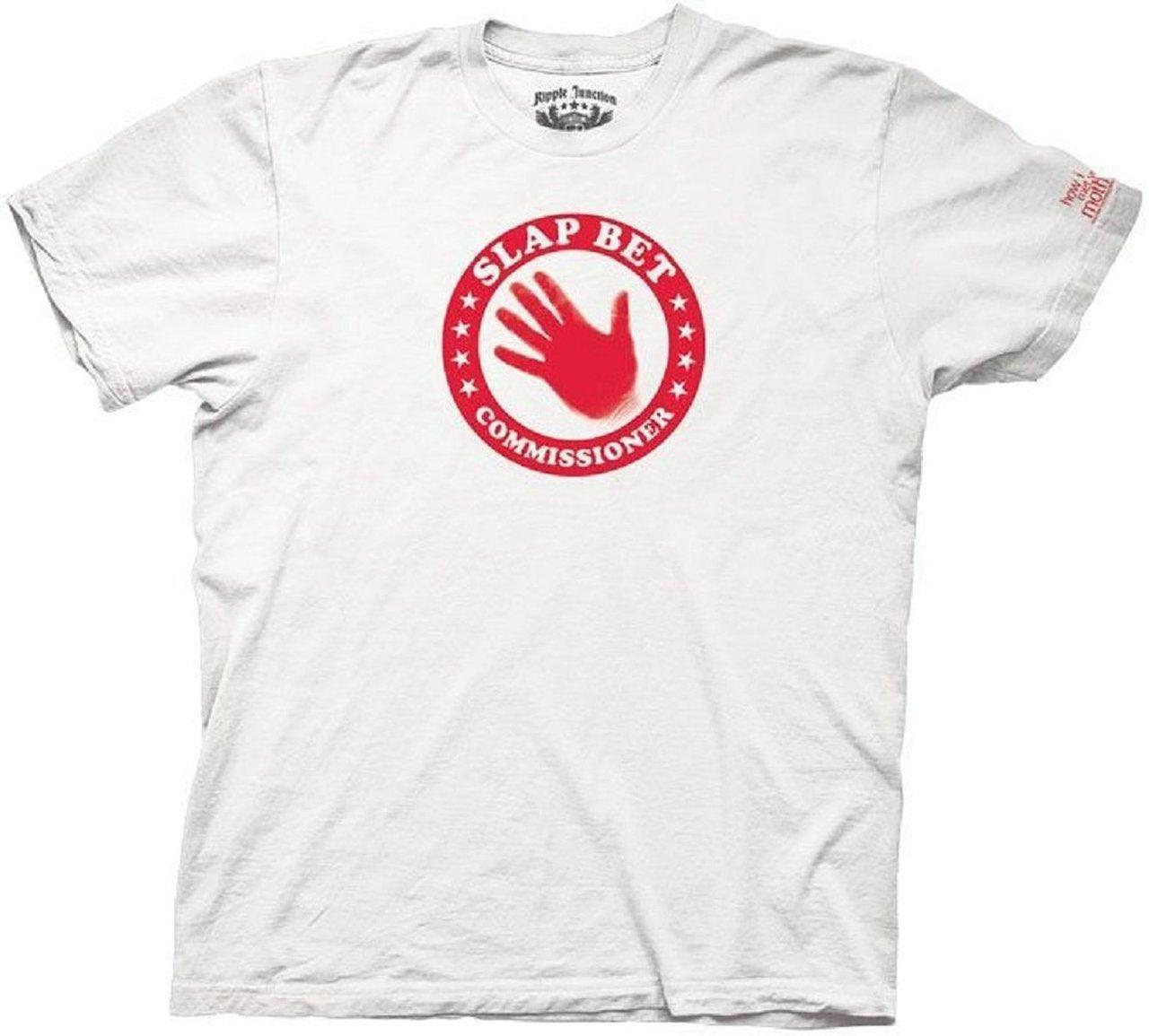 Slap Bet Commissioner White T-shirt-tvso