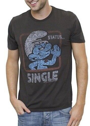 Smurfs Status Single Vintage Inspired T-shirt-tvso