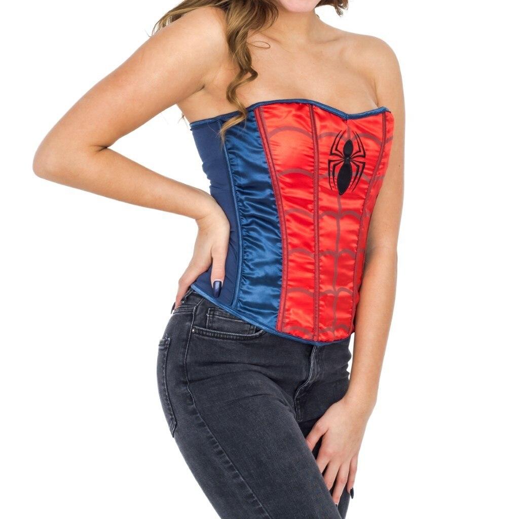 Spider Girl Strapless Sequin Corset-tvso