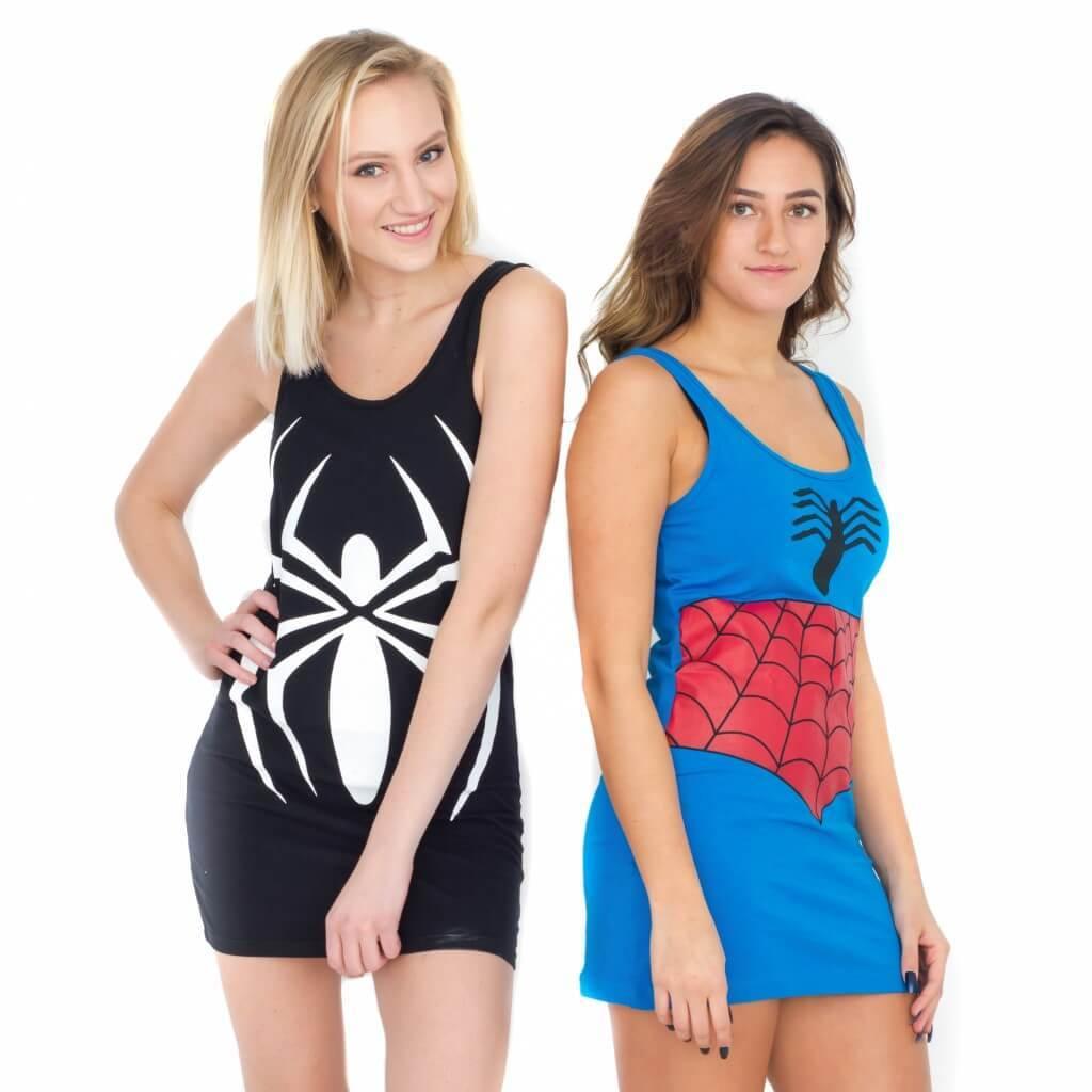 Spider-Man Girl Juniors Costume Tunic Tank Dress - Tank Dress Outfits